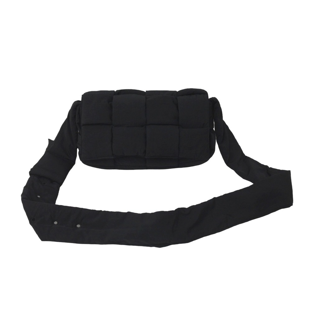 BOTTEGA VENETA Padded Tech Cassette Shoulder Bag Black